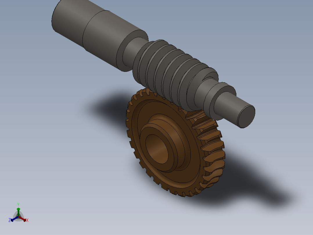 solidworks 蜗轮蜗杆副