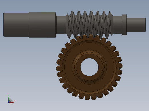 solidworks 蜗轮蜗杆副前视缩略图