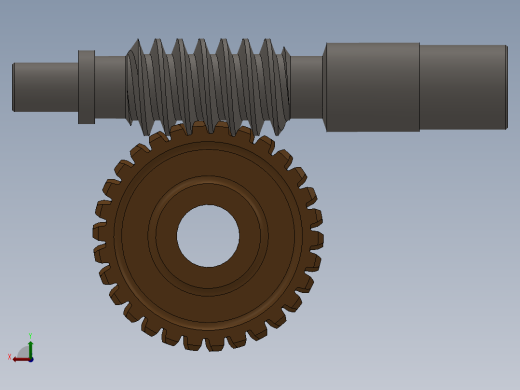 solidworks 蜗轮蜗杆副后视缩略图