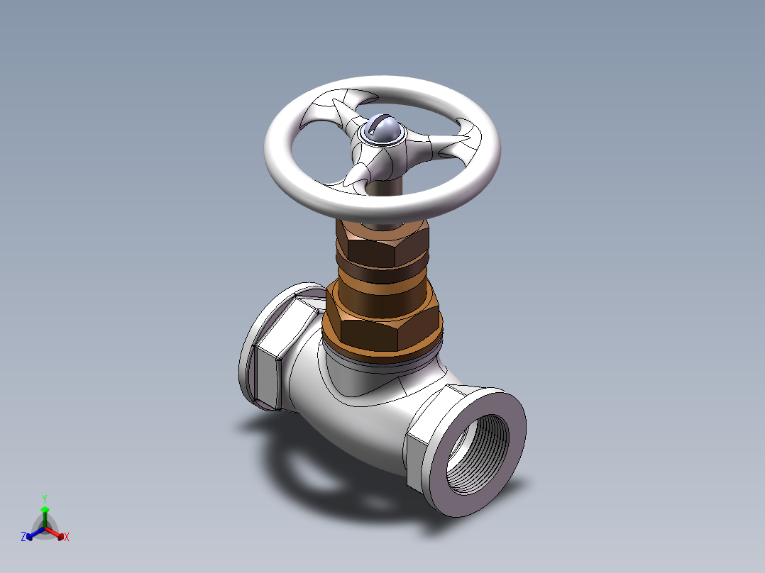 小截止阀2010正等轴测图