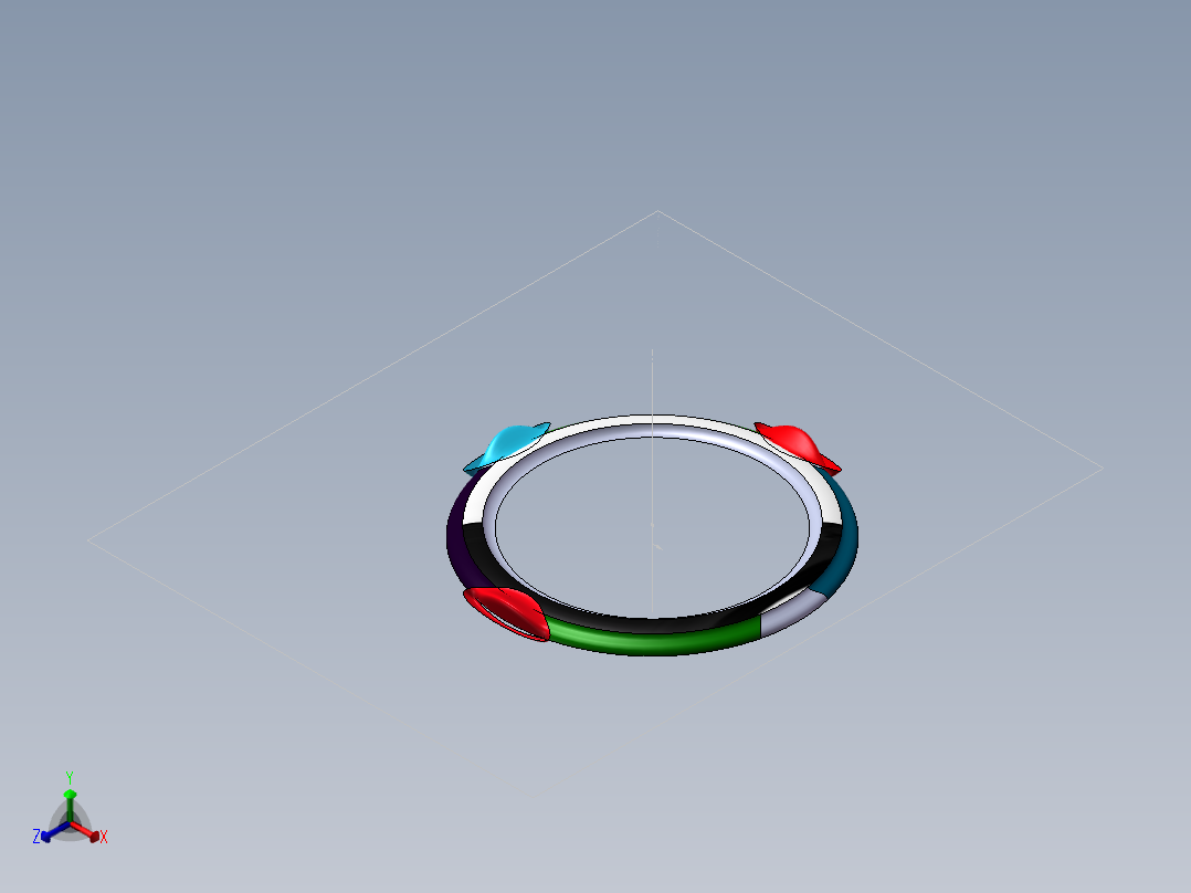 盖盘000正等轴测图