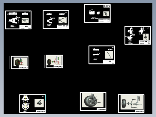 双横臂独立悬架参数匹配与运动仿真CAD图纸】
