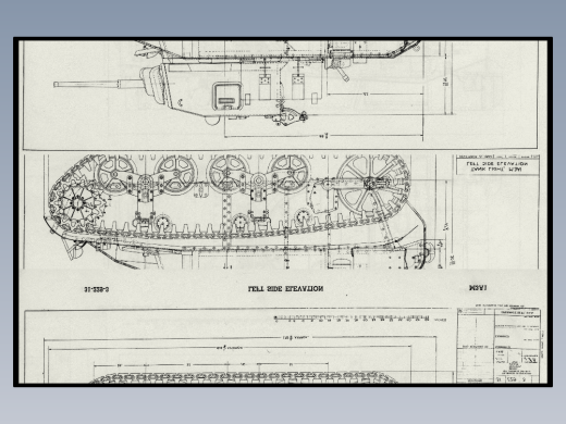 斯图尔特和谢尔曼坦克的工厂图纸