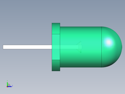 LED_Round_Green3_D5.0mm左视缩略图