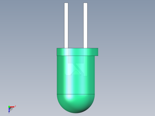 LED_Round_Green3_D5.0mm俯视缩略图
