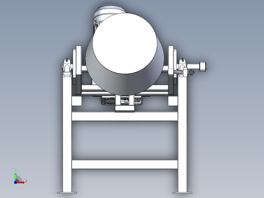 鼓式烘焙机前视图