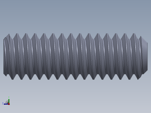 UNC 平头紧定螺钉-UNC SET SCREW 8-32 x0.500.SLDPRT右视缩略图