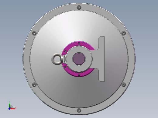 Q342-油冷式电动滚筒设计【三维SolidWorks】前视缩略图