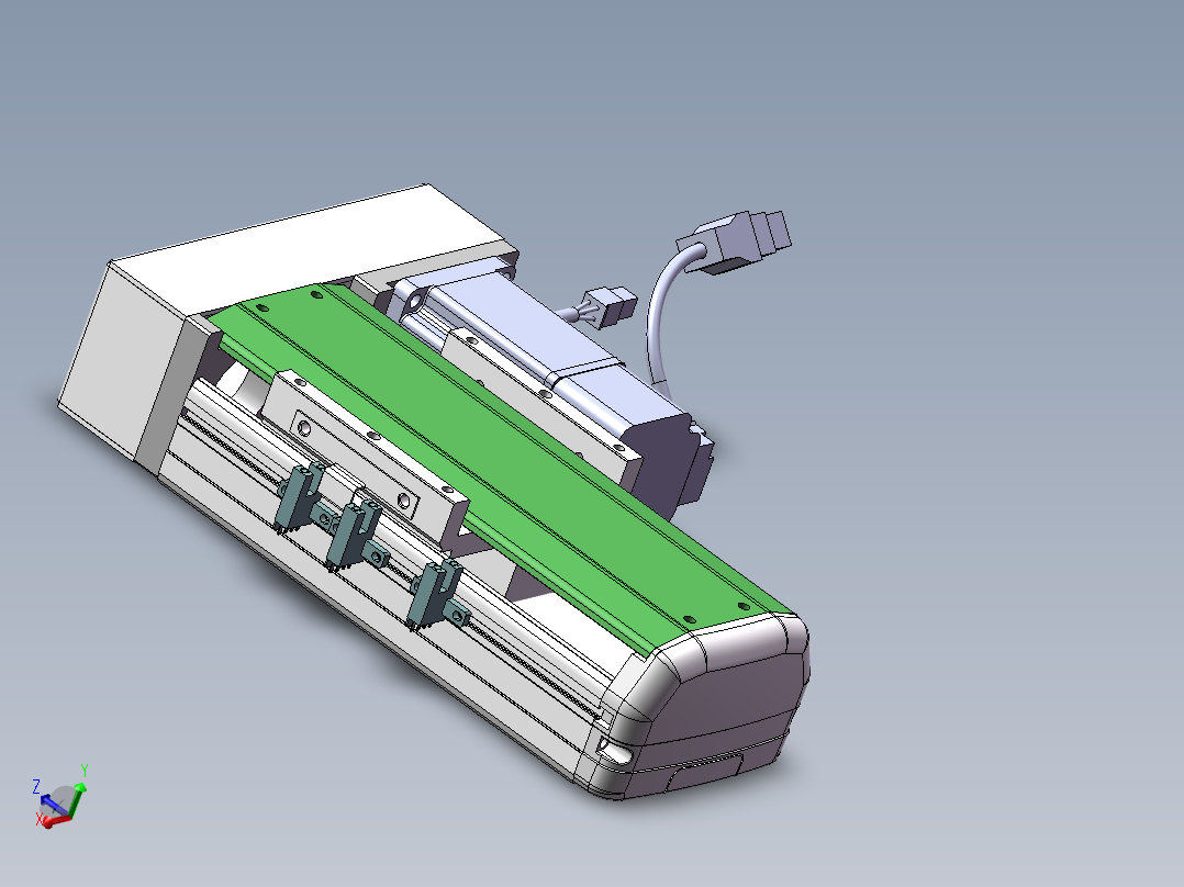 MTH丝杆半封闭模组MTH10-BR-200W主视图
