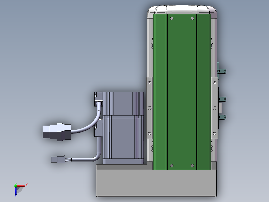 MTH丝杆半封闭模组MTH10-BR-200W俯视图