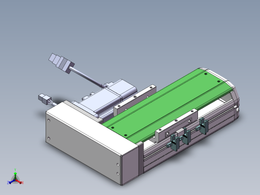 MTH丝杆半封闭模组MTH10-BR-200W正等轴测缩略图