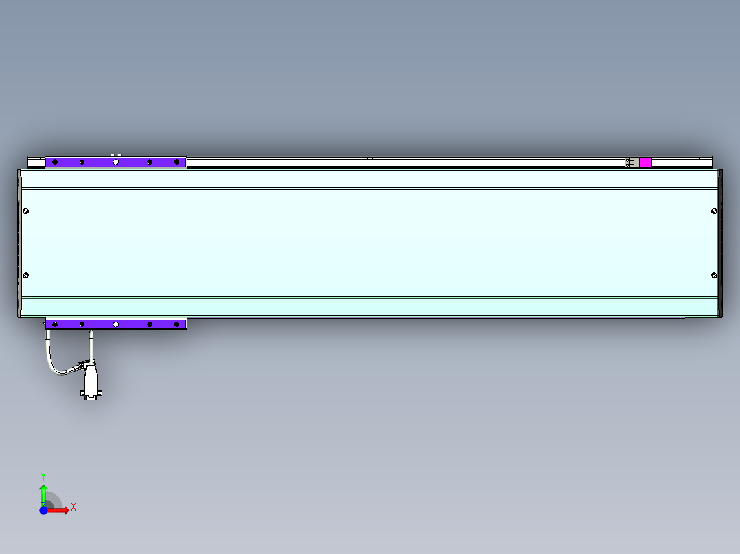 威洛博VL系列直线电机模组-VL22H3-S750前视图
