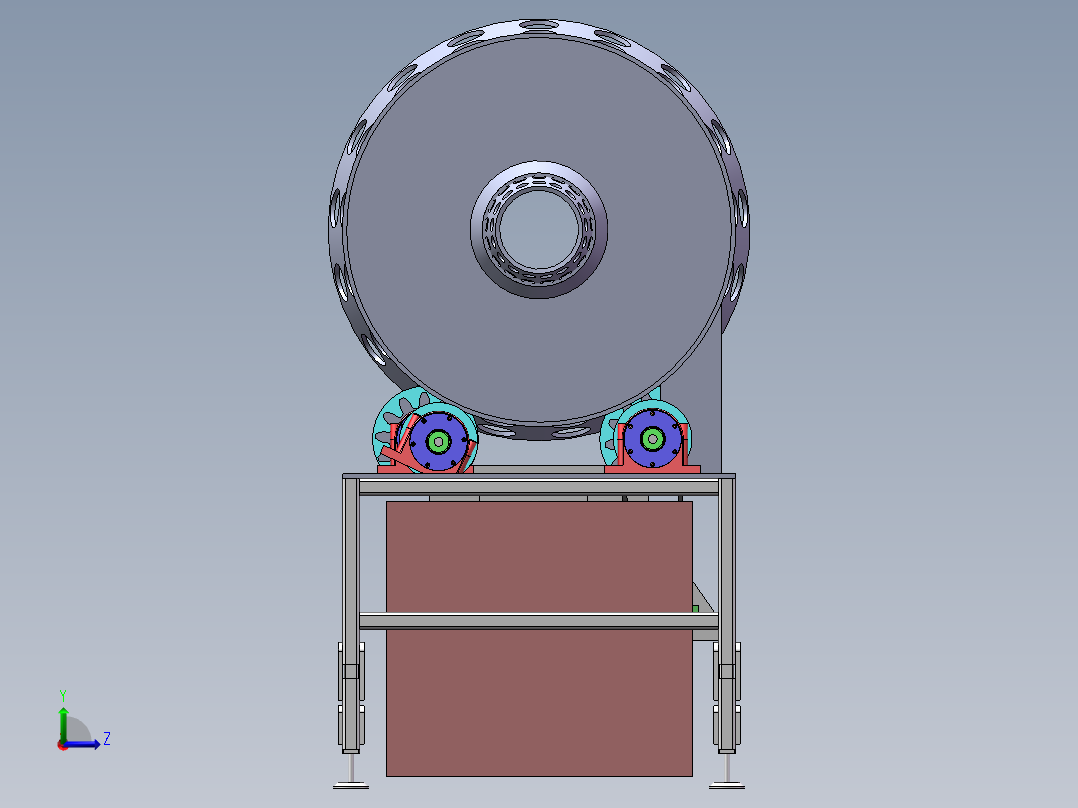 番茄筛选机左视图