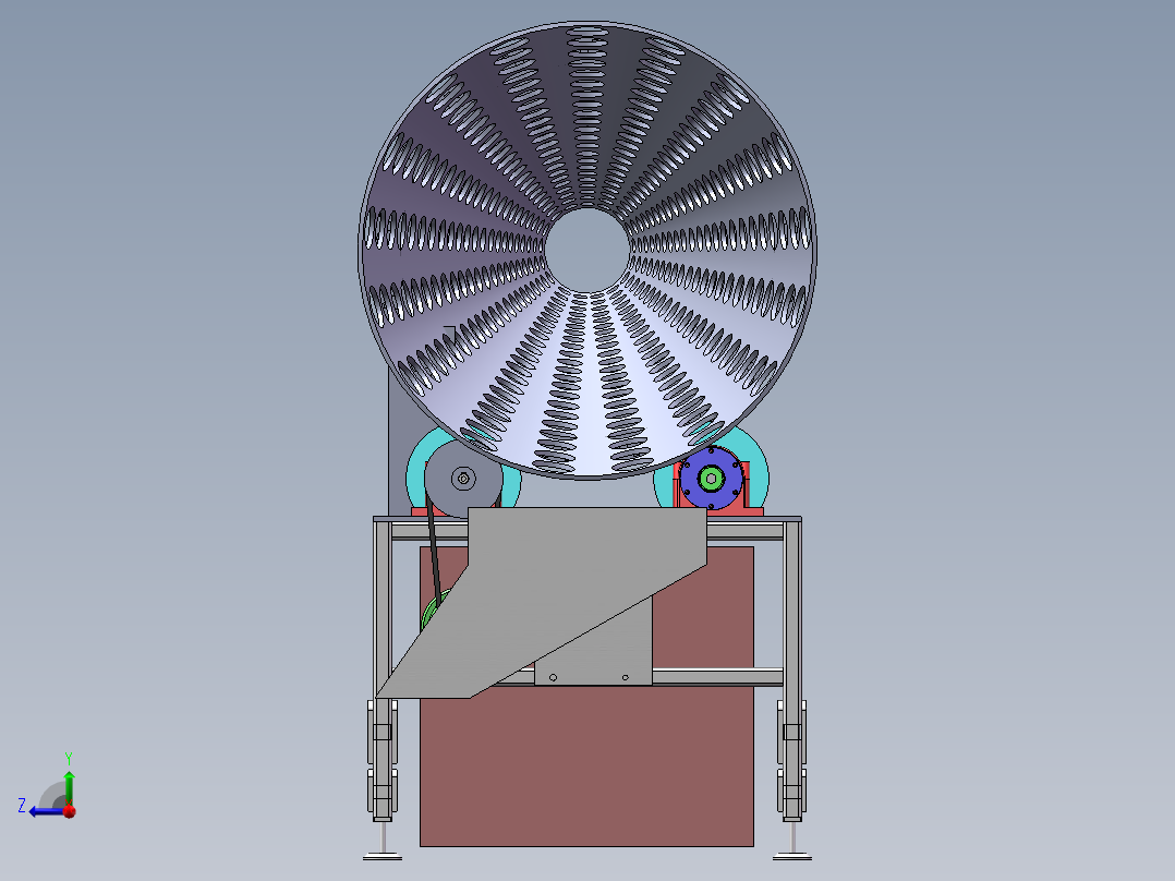 番茄筛选机右视图