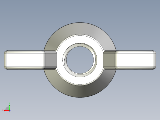 蝶形螺母-WING NUT M6 x 1mm Thread.x_t后视缩略图