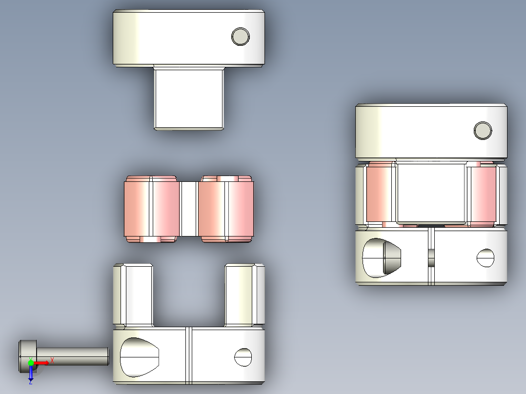 联轴器 (1)俯视图