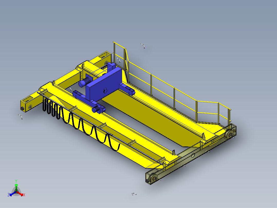 15吨行车正等轴测图