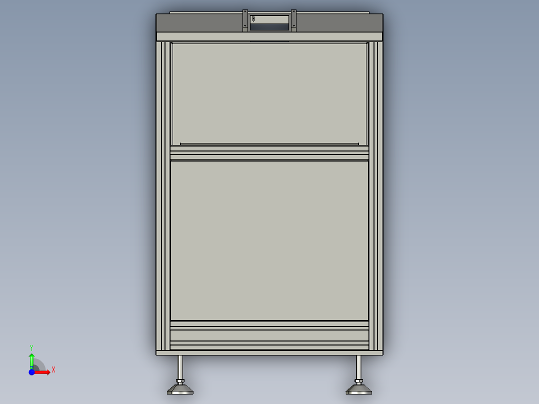 波浪托盘穿梭输送机前视图