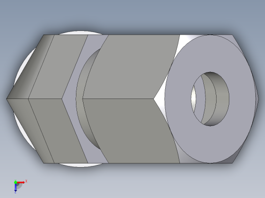 卡套式工业通用硬管接头EO_Adjustable_locknut_45_deg_elbow_VEE08ZSRCF俯视缩略图