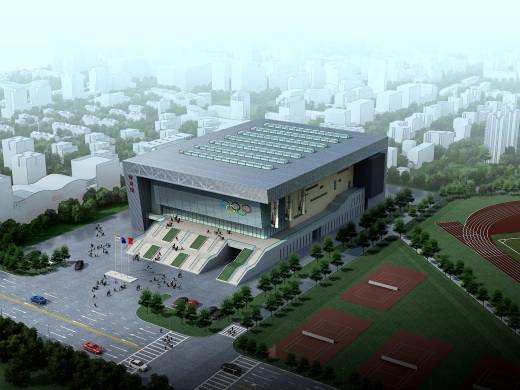 中学体育馆建筑设计方案资料（含效果图 CAD SU）缩略图