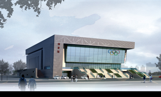 中学体育馆建筑设计方案资料（含效果图 CAD SU）缩略图