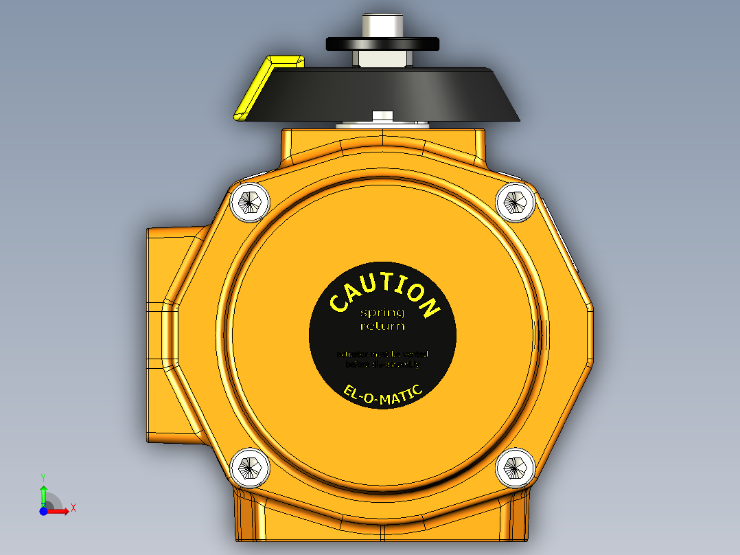 EL-O-Matic PE-60气动执行器前视图