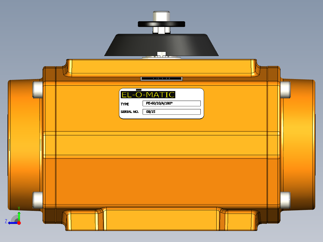 EL-O-Matic PE-60气动执行器右视图