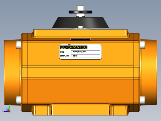 EL-O-Matic PE-60气动执行器右视缩略图