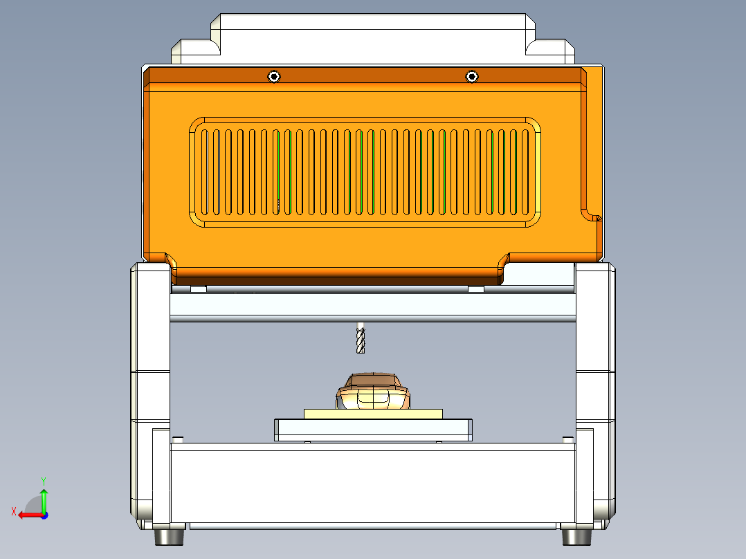 3轴桌面型数控铣床后视图