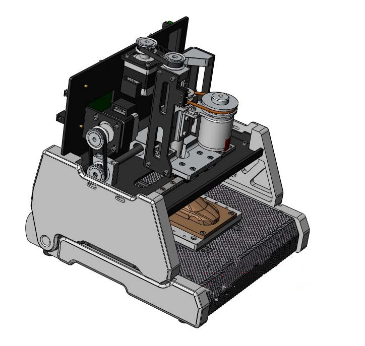 3轴桌面型数控铣床