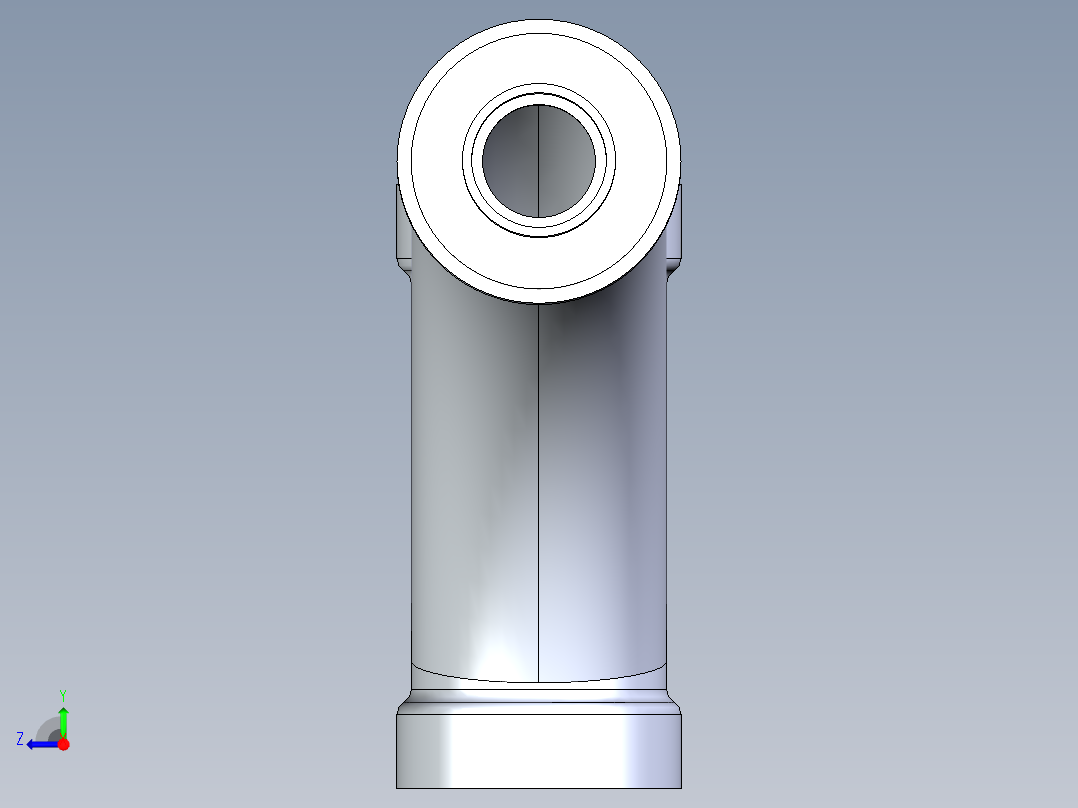 船舶管路系统S10_SeaDrainPLUS_LongTurnReducingTee-SxSxS_37E273034_4in Sea Drain Plus - Long Turn Reducing Tee - SxSxS右视图