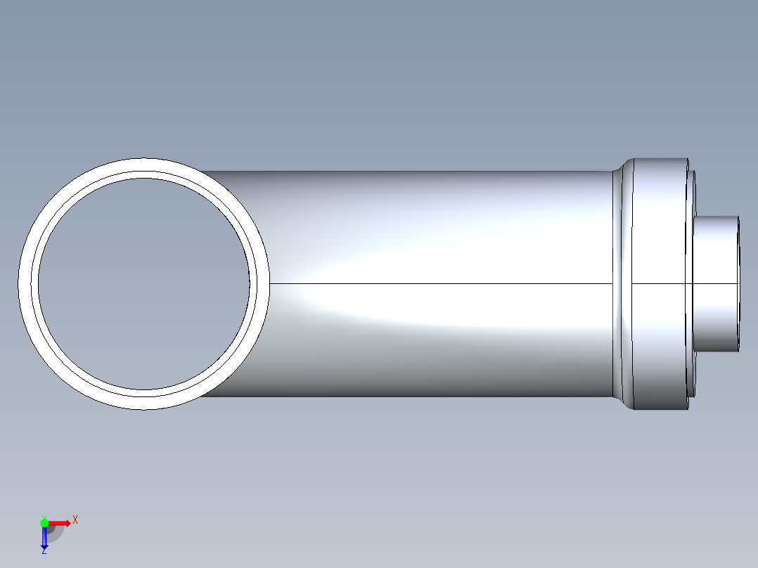 船舶管路系统S10_SeaDrainPLUS_LongTurnReducingTee-SxSxS_37E273034_4in Sea Drain Plus - Long Turn Reducing Tee - SxSxS俯视图