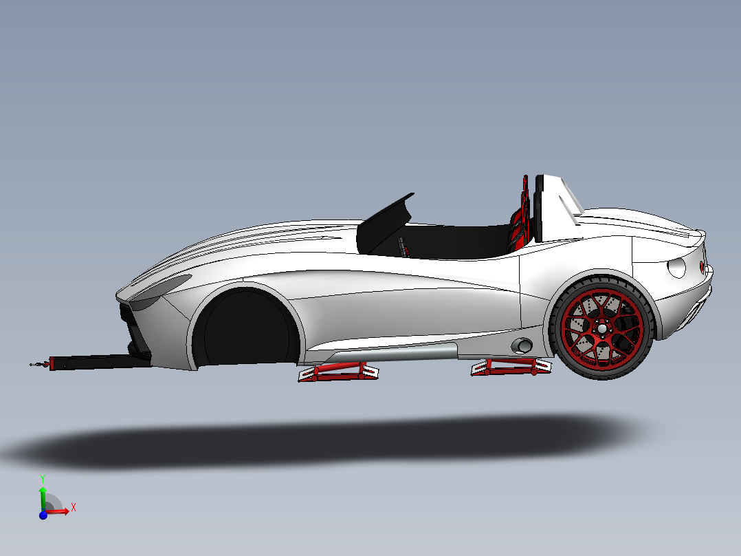 573轻巧便携拖车SW设计