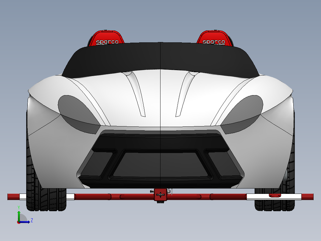 573轻巧便携拖车SW设计左视图