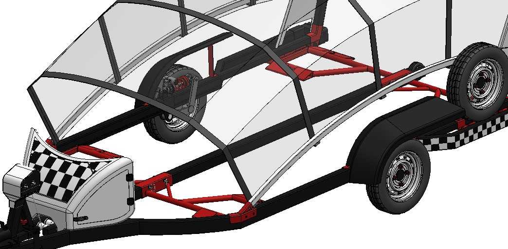 573轻巧便携拖车SW设计