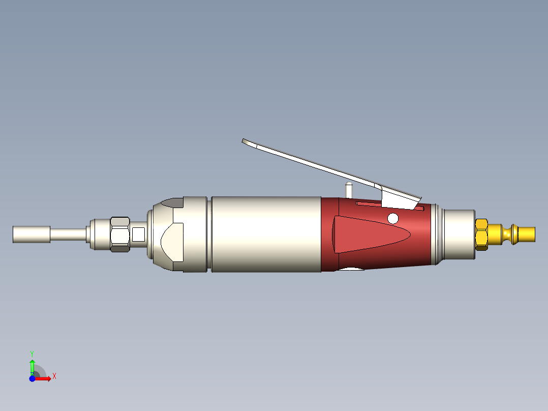 校正气动、气动研磨机、工具前视图