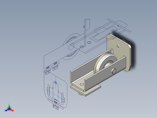 CGS-347-M履带端轮，滑动门