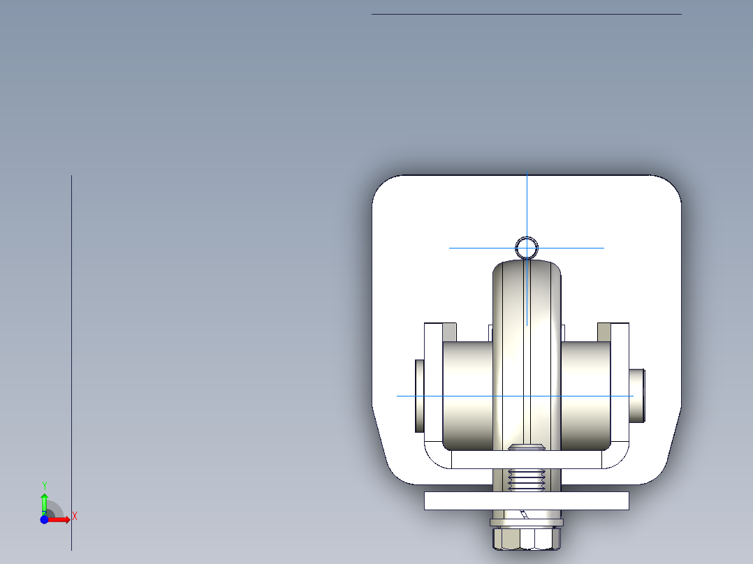 CGS-347-M履带端轮，滑动门前视图