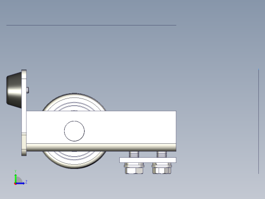 CGS-347-M履带端轮，滑动门左视缩略图