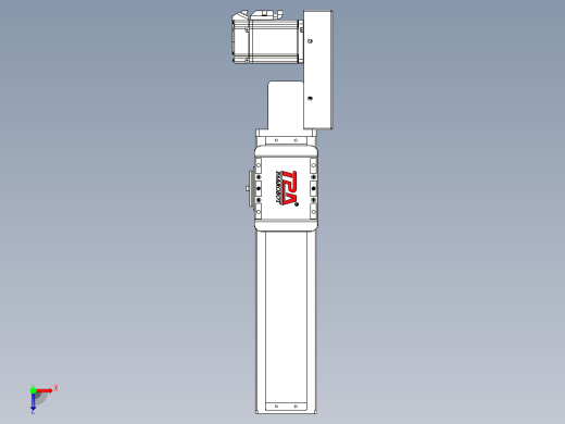 同步带全封闭直线模组TPA-HCB-85D-90-L200-ML-Y-P20-N3俯视缩略图
