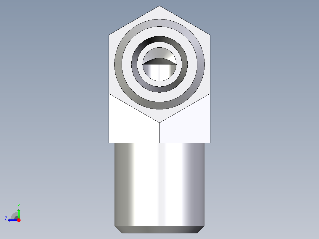 卡套式工业通用硬管接头EO_Union_elbow_W04LL71X右视图