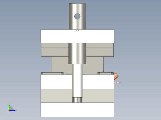 电动脱模移动触点冲压模左视缩略图