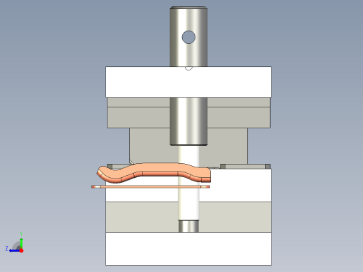 电动脱模移动触点冲压模右视缩略图
