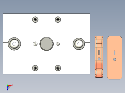电动脱模移动触点冲压模俯视缩略图