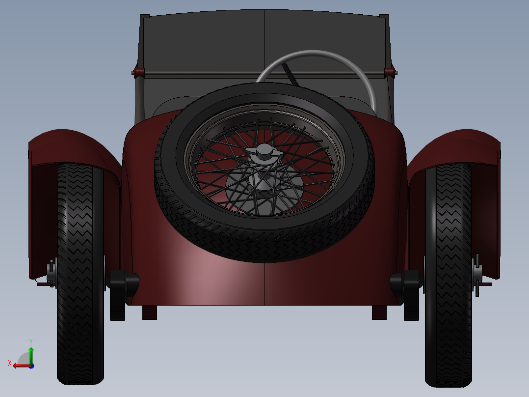 阿尔法·罗密欧汽车后视图