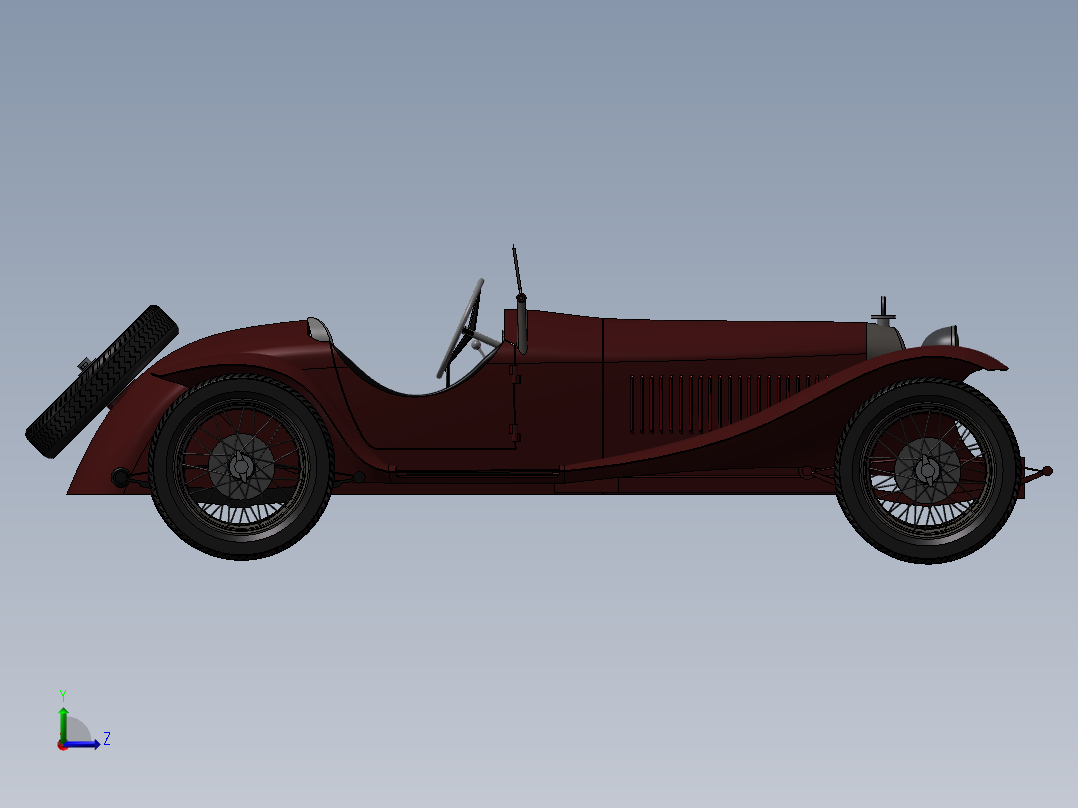 阿尔法·罗密欧汽车左视图