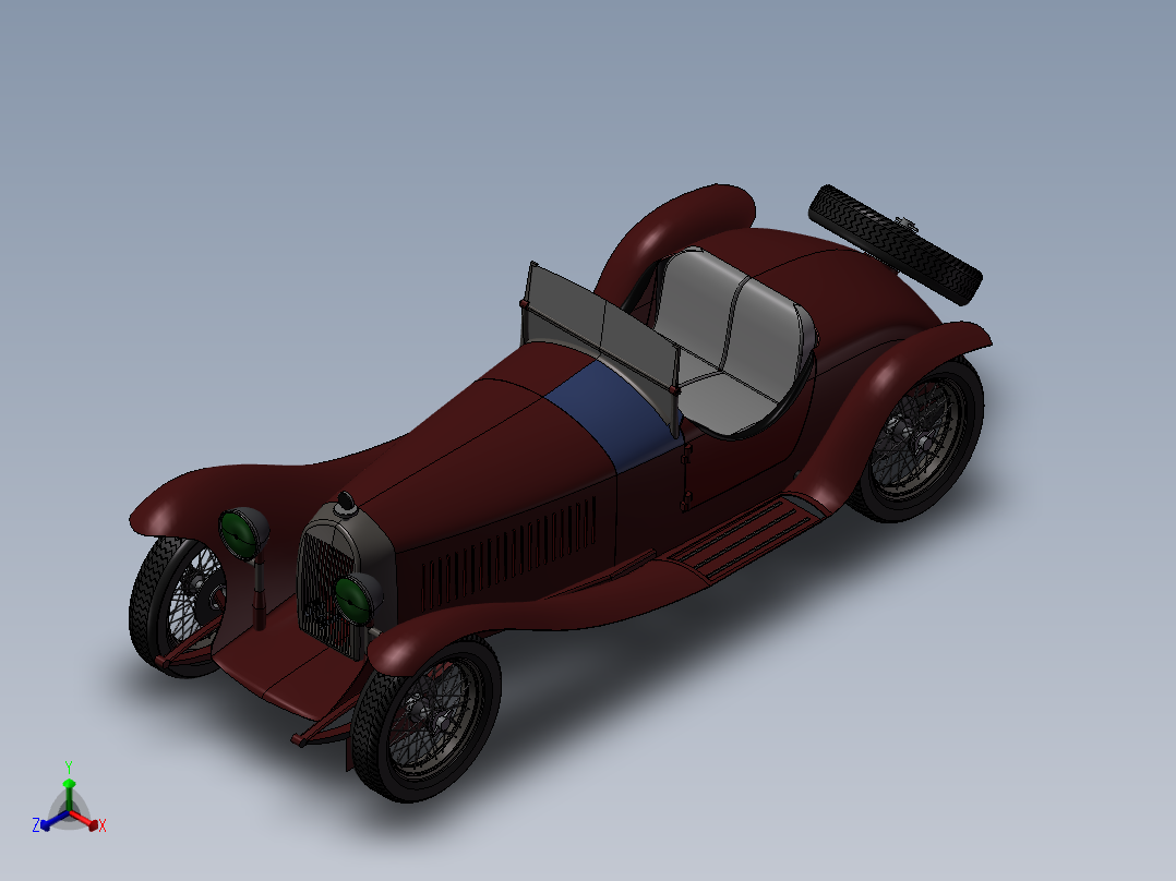 阿尔法·罗密欧汽车正等轴测图