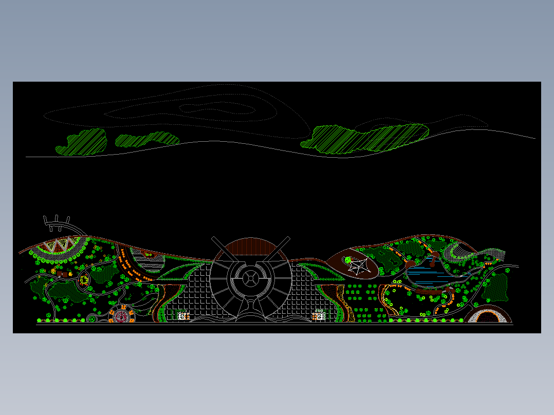 滨水广场平面图
