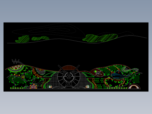 滨水广场平面图