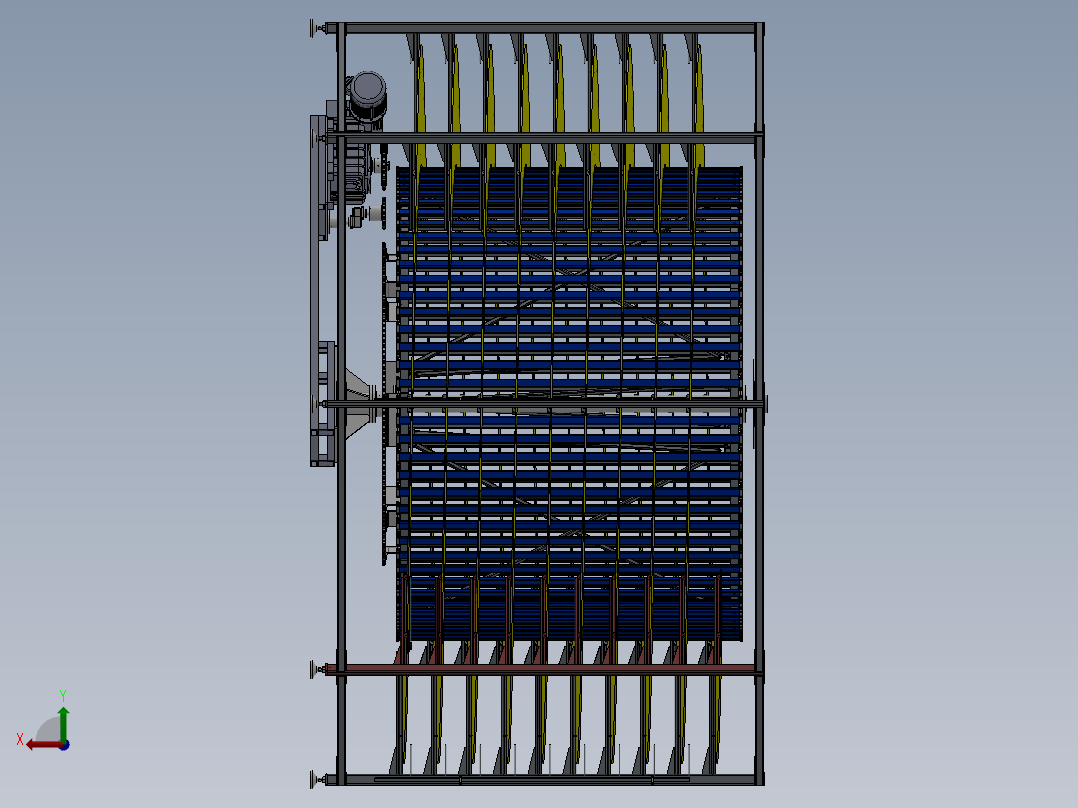 网链螺旋冷却输送塔sw18可编辑后视图